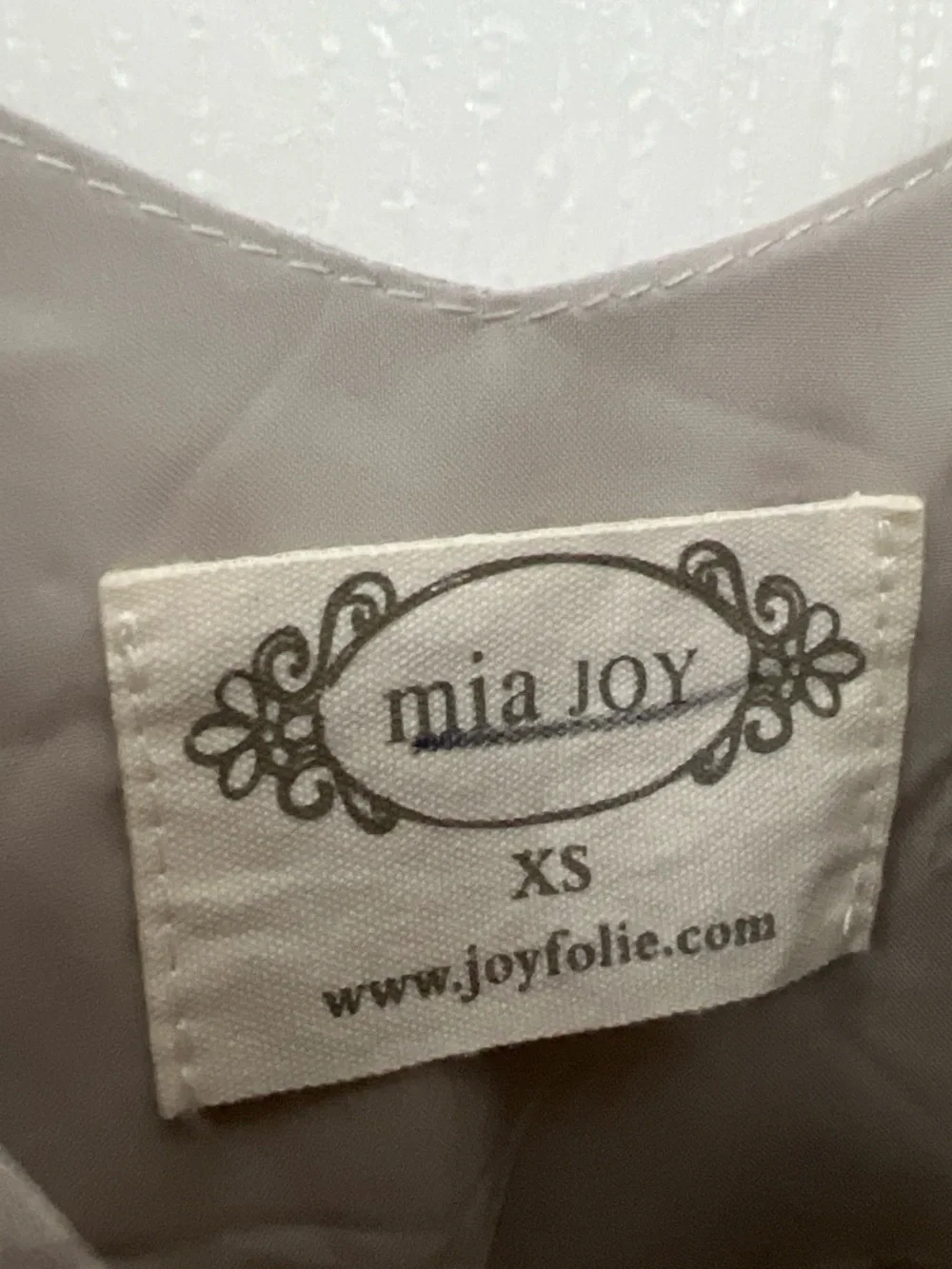 Mia Joy Athena XS Taupe Floral Handkerchief Hem Midi Dress Boho Cottagecore